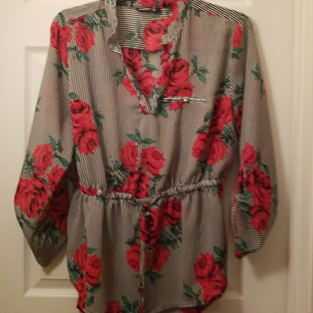 Weekend Sale! Belted waist shirt